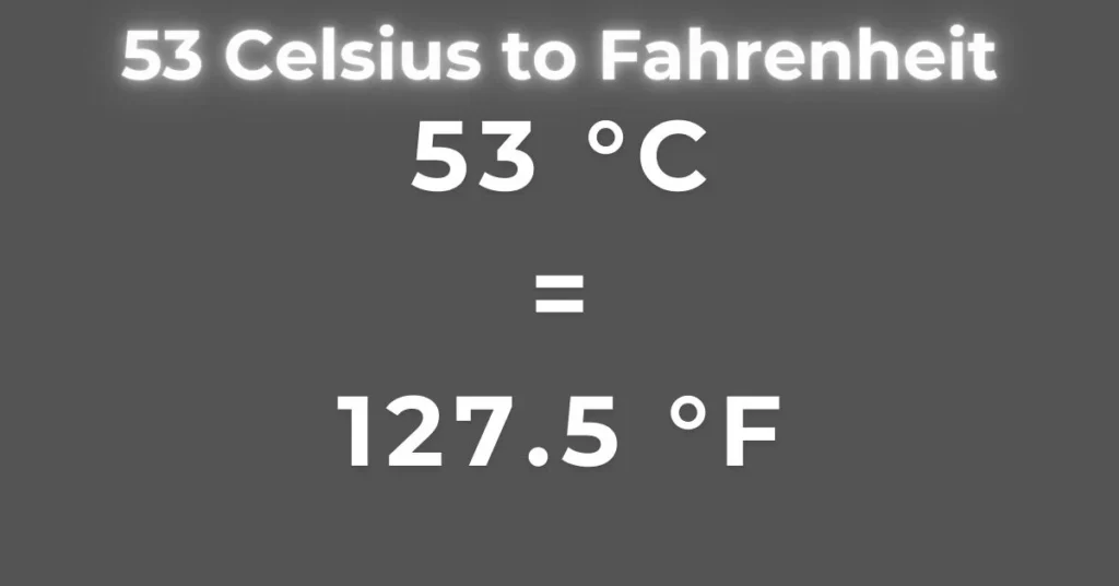 53 celsius to fahrenheit